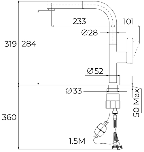 Grifo Teka Oval Cromo