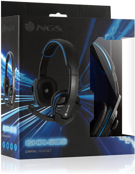 NGS GHX-505 Auricular con Micro Gaming Jack 35MM Negro
