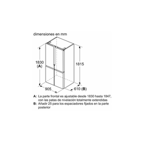 Frigorífico combinado doble acero inoxidable Balay 3KME592XI - Comprar