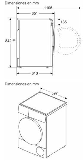 Secadora condensación BALAY 3SC861 6Kg