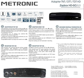 Receptor TDT Metronic Zapbox HD SO1