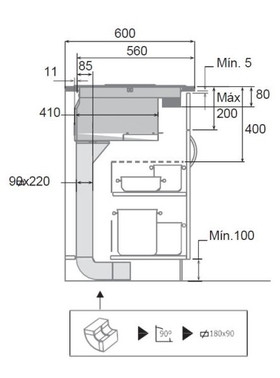 Placa Inducción Extractora CATA AS600 Flex 60cm - Devoraprecios