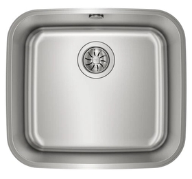 SOFETIY MAX Fregadero de cocina 45 x 45 cm, Fregadero cuadrado de acero