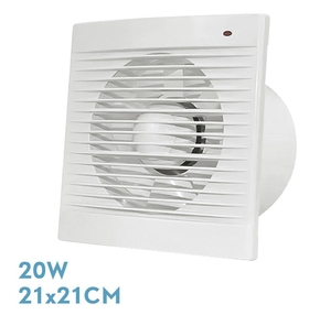 ABRILA TRANI Blanco - Extractor Baño 20W