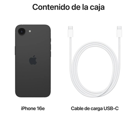 Móvil APPLE iPHONE 16E Negro 8GB 256GB 6.1