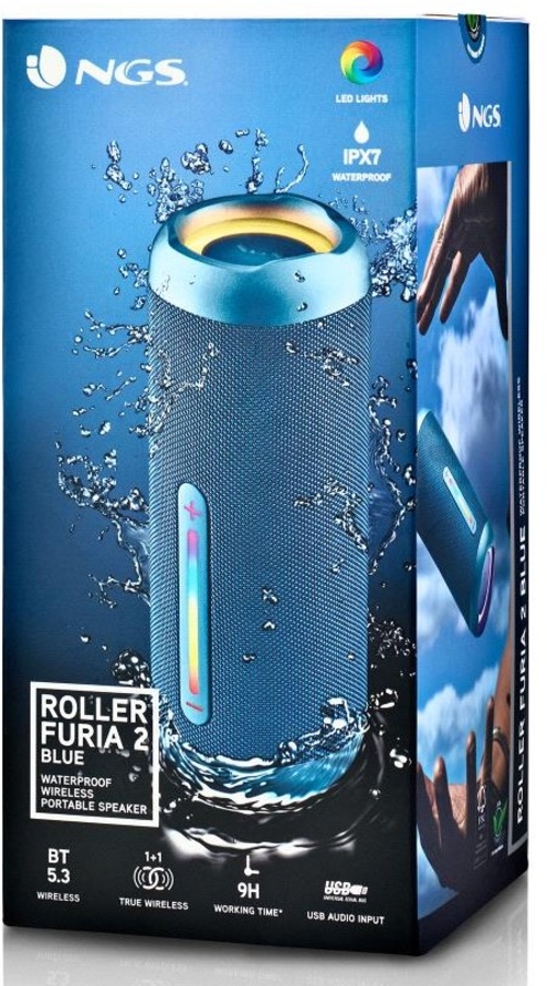 NGS ROLLER FURIA 2 Azul - Altavoz Portátil 30W