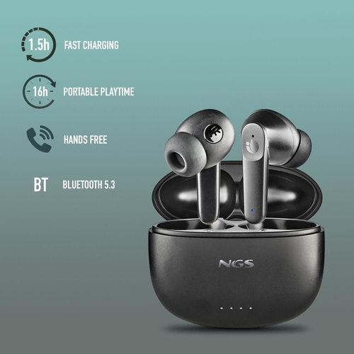 NGS ARTICA HUSH Negro - Auricular Inalámbrico Estuche