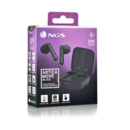 NGS ARTICA MOVE Negro - Auricular Inalámbrico Estuche