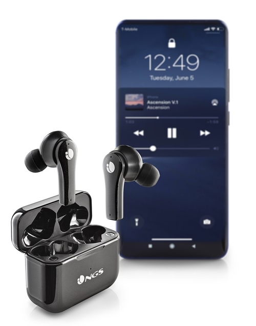 NGS ARTICA BLOOM BLACK - Auricular Inalámbrico Estuche