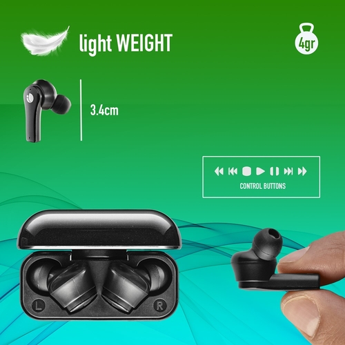NGS ARTICA BLOOM BLACK - Auricular Inalámbrico Estuche