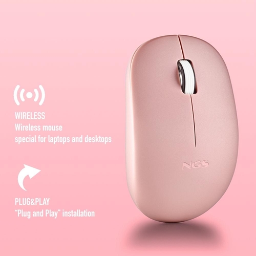 NGS FOG PRO Rosa - Ratón Inalámbrico