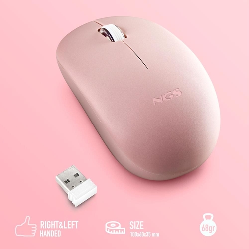 NGS FOG PRO Rosa - Ratón Inalámbrico