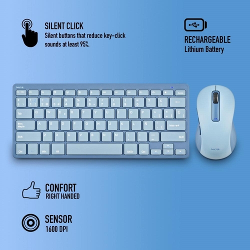 NGS FANTASY KIT Azul - Teclado + Ratón