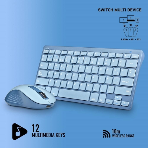 NGS FANTASY KIT Azul - Teclado + Ratón