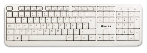 NGS SPIKE Blanco - Teclado Con Cable