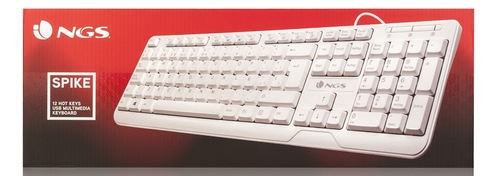 NGS SPIKE Blanco - Teclado Con Cable