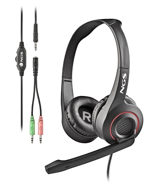 NGS MSX 10 PRO Negro - Auricular de Diadema Con Cable