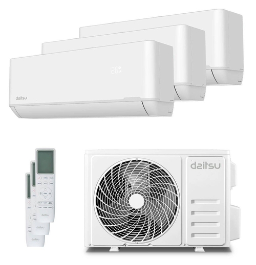DAITSU DSM 9U3KDT UE21 Blanco - Aire Acondicionado Split 3x1 2240 Frig y 2260 Kcal
