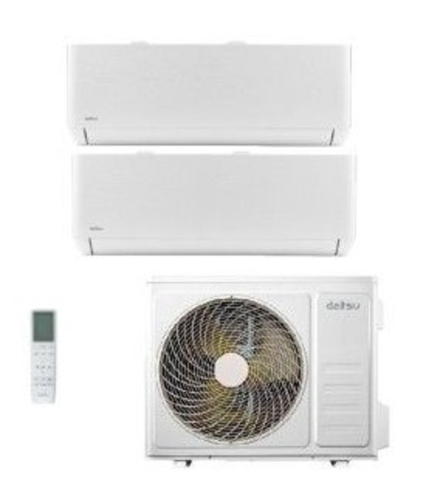 DAITSU DSM 9U2KDT5UE18 Blanco - Aire Acondicionado Split 2x1 4390 Frig y 4470 Kcal