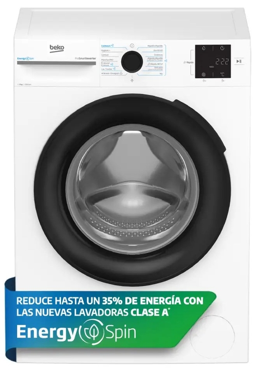 BEKO BM3WFT3821WB  Blanco - Lavadora Carga Frontal 8KG 1200RPM