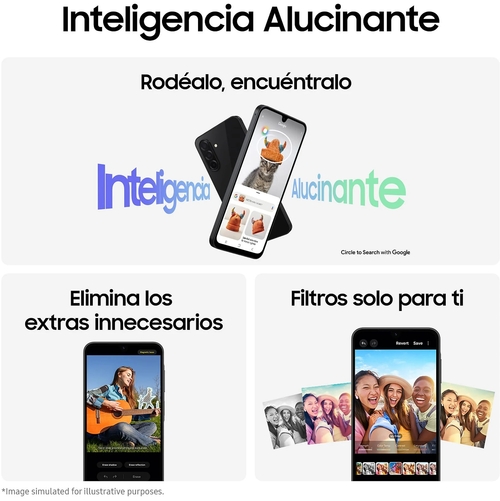 SAMSUNG GALAXY A26 Negro - Móvil 6.7" 8GB 256GB