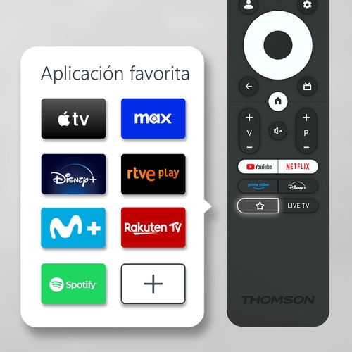 THOMSON 55QG4S14 Negro - TV 55" QLED Smart TV