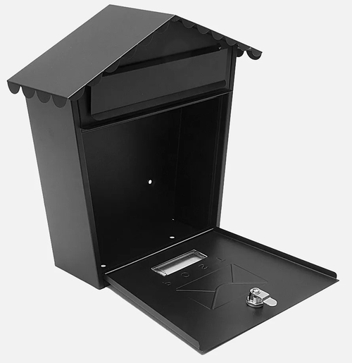 ABRILA OLENA Negro - Buzón de Correo Acero Galvanizado