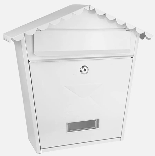 ABRILA OLENA Blanco - Buzón de Correo Acero Galvanizado