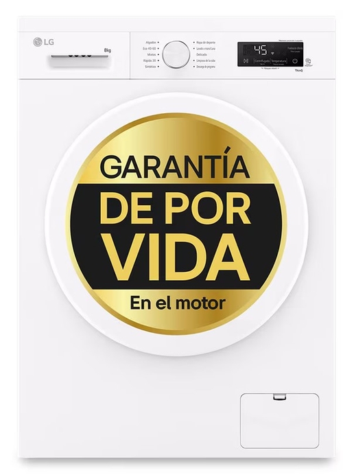 LG F4X1008NWH Blanco - Lavadora Carga Frontal 8KG 1400RPM