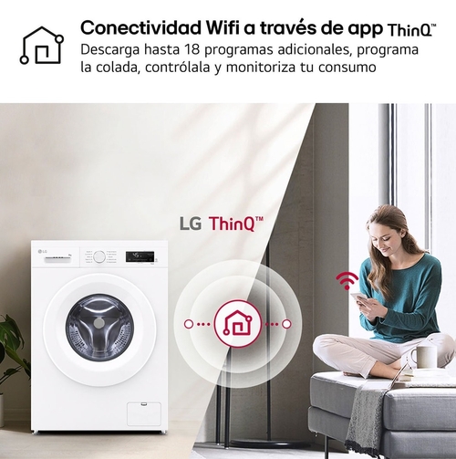LG F4X1008NWH Blanco - Lavadora Carga Frontal 8KG 1400RPM