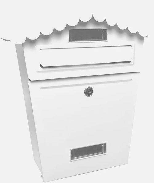 ABRILA FRIDA Blanco - Buzón de Correo Acero Galvanizado