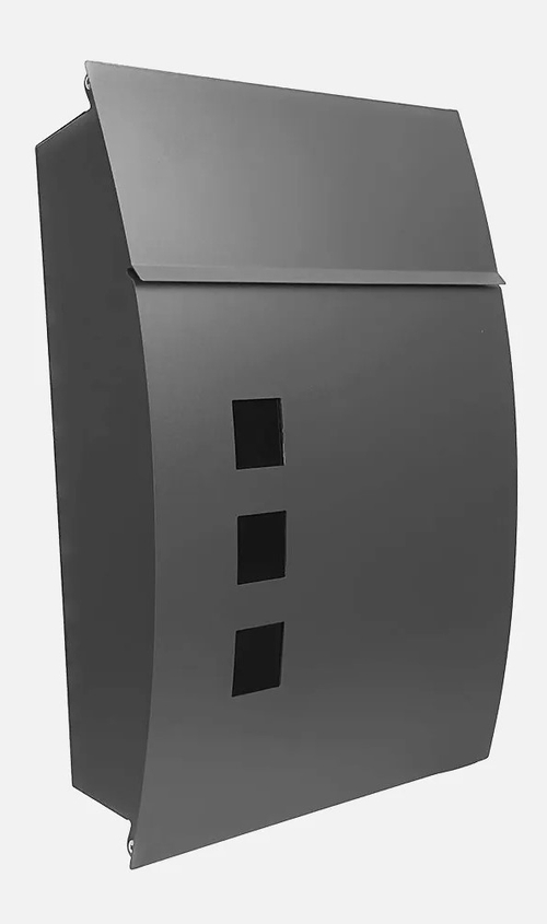 ABRILA MATE Negro - Buzón de Correo Acero Galvanizado