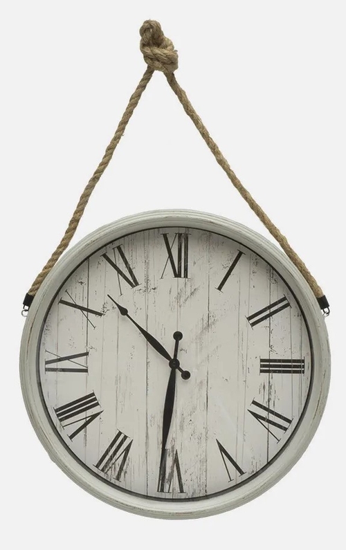 ABRILA ZAMAN Blanco - Reloj de Pared 50CM