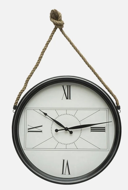 ABRILA ZAMAN Negro - Reloj de Pared 50CM