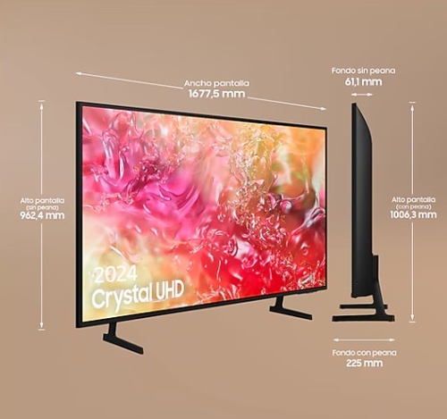 SAMSUNG TU75DU7175UXXC Negro - TV 75" UHD 4K Smart TV