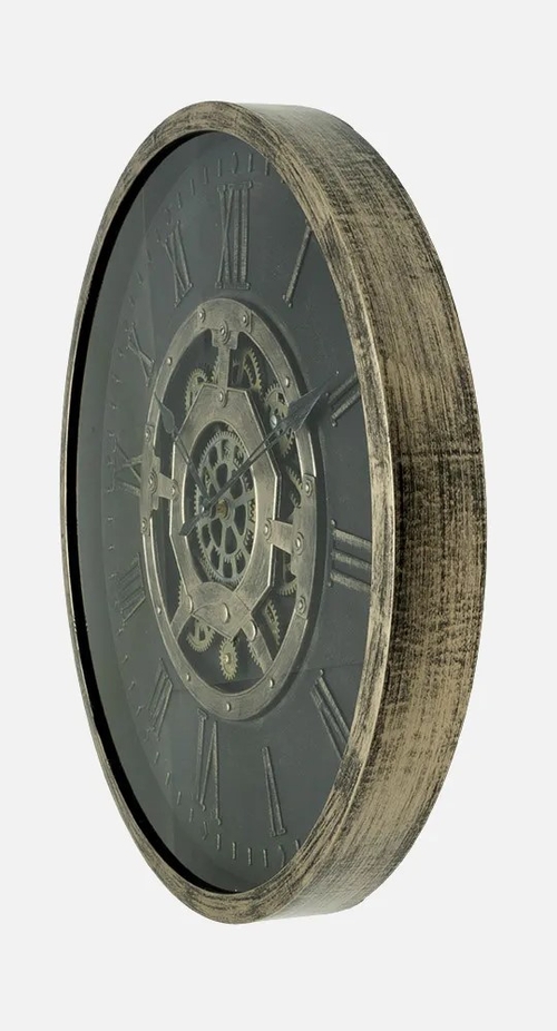 ABRILA ADAMUZ Negro/Oro - Reloj de Pared 60CM
