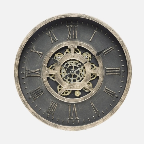 ABRILA ADAMUZ Negro/Oro - Reloj de Pared 60CM