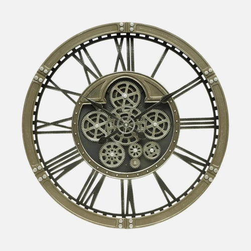 ABRILA AGRON Cuero - Reloj de Pared 60CM
