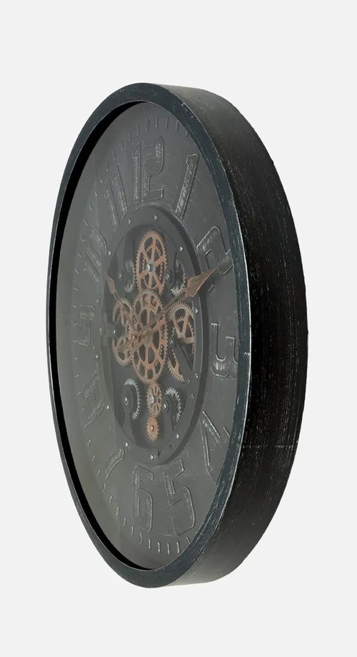 ABRILA ALBOX Negro - Reloj de Pared 60CM