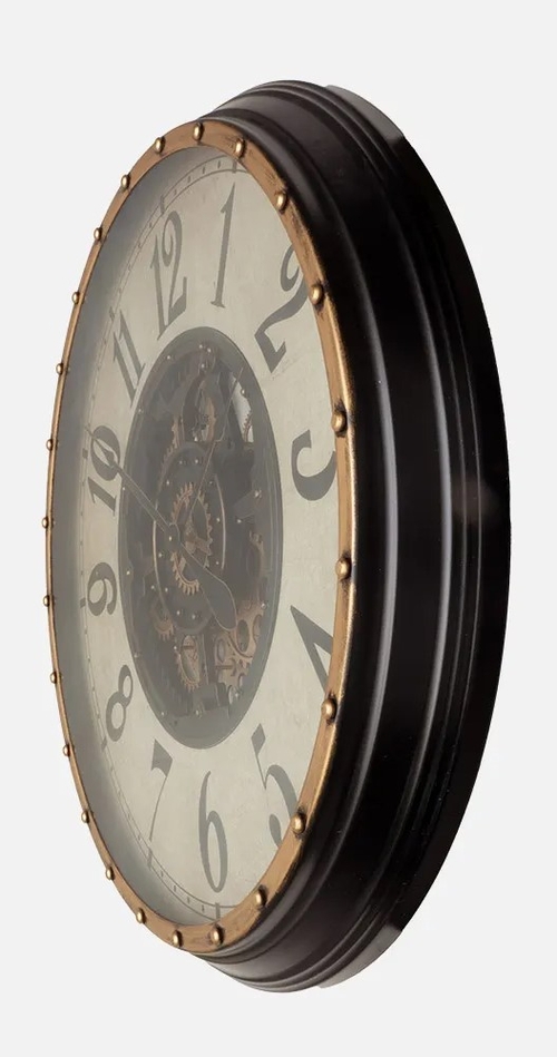 ABRILA TREVISO Oro/Negro - Reloj de Pared 83CM