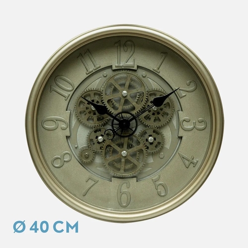 ABRILA ALOSNO Cuero - Reloj de Pared 40CM