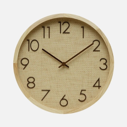 ABRILA GRENOBLE Haya/Rafia Natural - Reloj de Pared 40CM