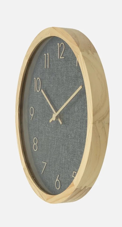Reloj de Pared ABRILA ROSELLON Haya/Gris 40CM