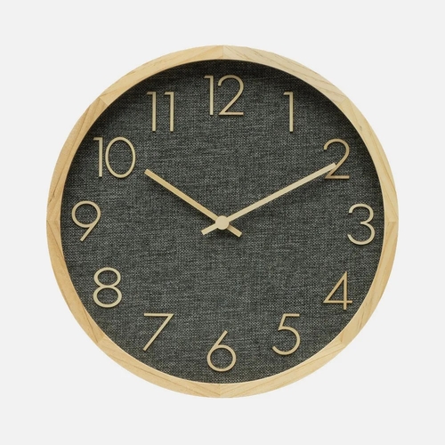 Reloj de Pared ABRILA ROSELLON Haya/Gris 40CM