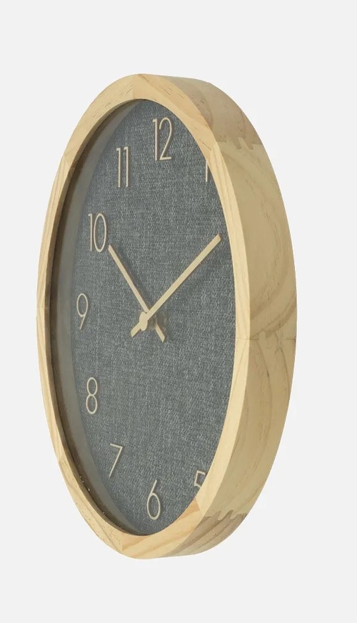 ABRILA ROSELLON Haya/Gris - Reloj de Pared 40CM