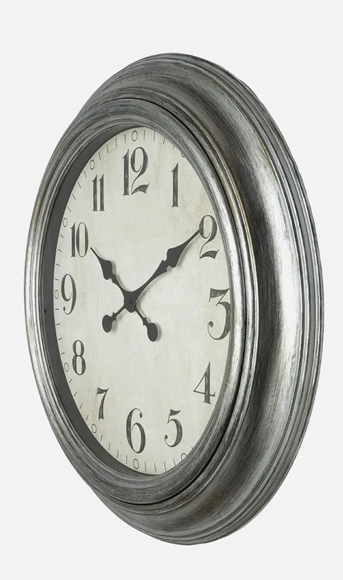 ABRILA INIKO Plata - Reloj de Pared 61CM