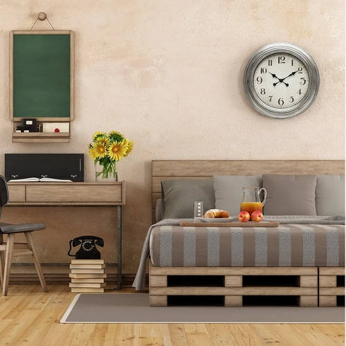 ABRILA INIKO Plata - Reloj de Pared 61CM