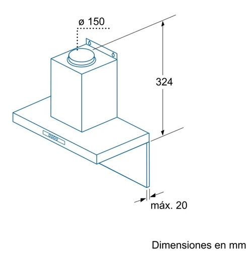 BALAY 3BC891M INOX - Campana Decorativa 90CM