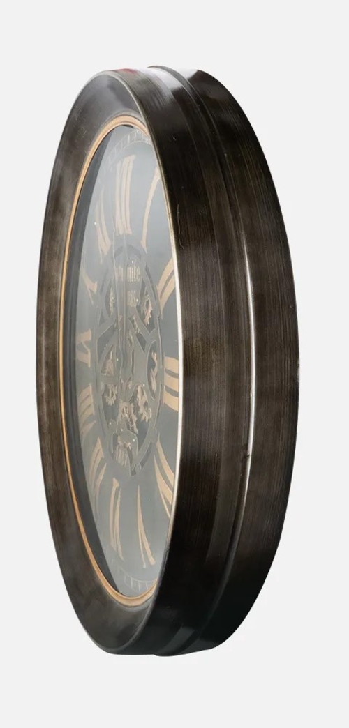 ABRILA GENOVA Oro/Cuero - Reloj de Pared 100CM