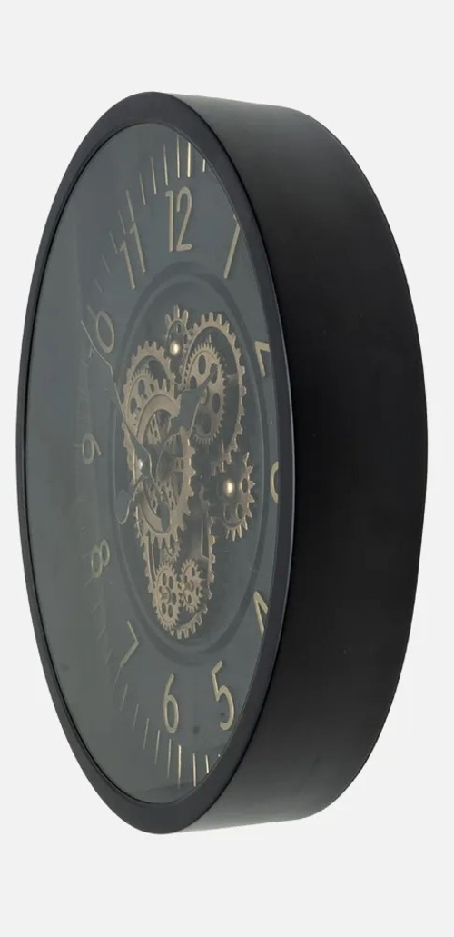 ABRILA LACIO Oro/Negro - Reloj de Pared 46CM